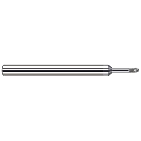 End Mill For Aluminum Alloys - Ball, 0.1250 (1/8), Material - Machining: Carbide